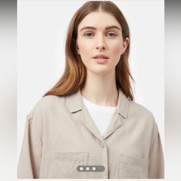 Tentree Women’s Hemp Resort shirt Medium - Picture 3 of 6